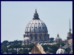 St Peter's Basilica, Vatican City seen from Monument to Victor Emanuele II.