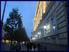 NKVD Palace , now Genocide Museum and Vilnius Country Court, here seen from Gedinomas Avenue. The beautiful facade hides a dark secret: During the Soviet era, opponents were tortured and killed in this building, that is what the Genocide Museum is about.