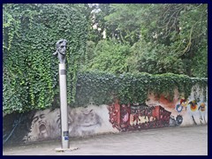 Frank Zappa statue, Naujamiestis (New Town), on the former spot of a Lenin statue. There is a copy of the statue in Baltimore.