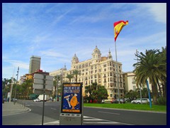 Alicante City Centre 104 - Edificio Casa Carbonell and Tryp Gran Sol seen from  - Plaza Puerta del Mar.