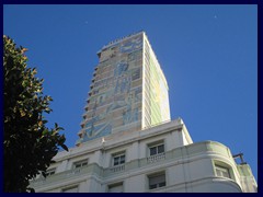 Tryp Gran Sol Hotel - there are has nice mosaic paintings in oriental style on the side of the slim building.