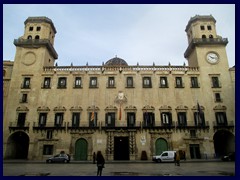 Alicante Old Town 18 - Town Hall (Ajuntament d'Alicant). A baroque 18th century vbuilding.