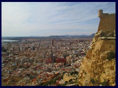 Castillo de Santa Barbara 52 - view towards Alicante's city centre