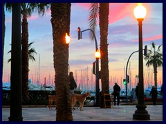 Alicante at sunset 01 - La Explanada