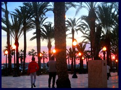 Alicante at sunset 02  - La Explanada