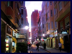 Alicante at sunset 08 - looking towards our second hotel, Estudiotel Alicante