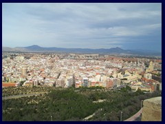 View from Santa Barbara Castle 18 - North central parts and the neighbouring town/suburb Sant Vincent de Raspeig