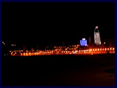 Benidorm by night 35 - Poniente Beach, skyline of West Benidorm with Gran Hotel Bali