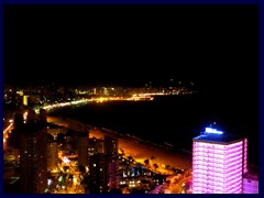 Benidorm by night 41  - View from the room at Gran Hotel Bali