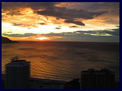 Skyline views from Gran Hotel Bali 27 - sunset over West part