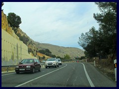 Road Benidorm - Calpe 03 - curvy, high, trafficated  and dangerous!