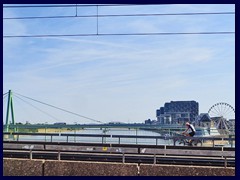 Severin Bridge and Crane houses from Deutz Bridge