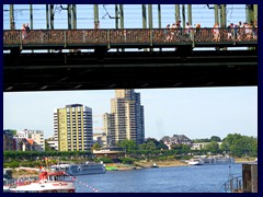 Hohenzollern Bridge, Rhine, North Cologne skyline