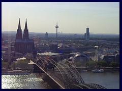 Cologne Triangle and its views - Rhine, Cathedral, Colonius, KölnTurm