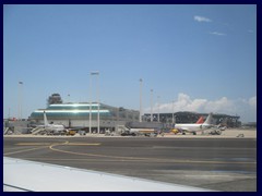 Leonardo da Vincio-Fiumicino Airport, Rome's and  Italy's largest airport. 