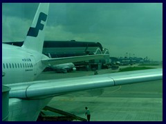 Finnair flight from Helsinki approaching