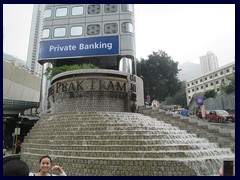 The Peak Tram Terminus at Garden Road. This building is where you can take the Peak Tram up to the over 500m high Victoria Peak.