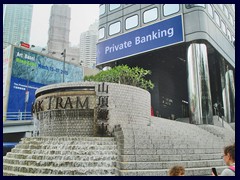 The Peak Tram Terminus at Garden Road. This building is where you can take the Peak Tram up to the over 500m high Victoria Peak.