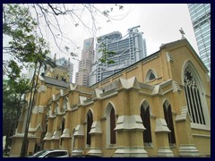 St John's Cathedral is an anglical cathedral on Garden Road. Completed in 1849, it is the oldest surviving western building in Hong Kong, and the seat of the archbishop of HK.