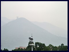 Lantau Island is a large island in New Territories to the  West of central Hong Kong. It is the largest island in Hong Kong. The new airport Chep Lak Kok is situated right next to it and it's attractions include Hong Kong Disneyland, Ngong Ping 360 cable cars and the Great Buddha Statue. It has been developed with residential areas recently, such as Tung Chung new town.