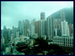 Sheung Wan and Mid-Levels from our room at Best Western Harbour View Hotel.