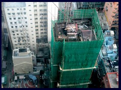 Highrise under construction from our room at Best Western Harbour View Hotel.