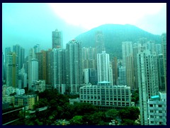 Sheung Wan and Mid-Levels from our room at Best Western Harbour View Hotel.