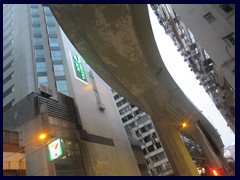 Sai Ying Pun elevated highway.