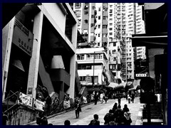 Sheung Wan were we stayed is a gritty  neighbourhood, part of the Central and Western district. 