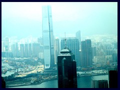 ICC, Hong Kong's tallest building, and The Center in the foreground.