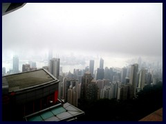 Fog over Hong Kong.
