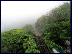 The track for The Peak tram