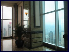 Sky lobby on 46th floor, Central Plaza