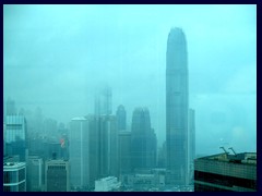 View from Central Plaza: IFC, 2nd tallest in HK