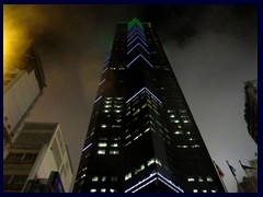 The Center, the skyscraper in Central with constantly changing colours.