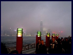 Hong Kong Island skyline by night, seen from Avenue of the Stars, Tsim Sha Tsui.