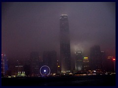 Hong Kong Island skyline dominated by International Finance Center (90 floors).