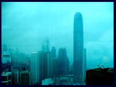 Central district with IFC (2nd tallest) seen from Central Plaza.