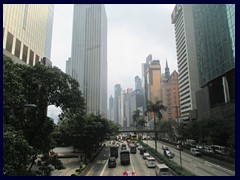 Gloucester Road in Wan Chai towards Central