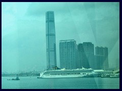 International Commerce Center (ICC), West Kowloon, tallest building in HK. 484m, 108 floors. Built in 2010.