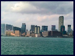 Kowloon skyline seen from Star Ferry. Dominated by International Commerce Center, HK:S tallest (484m) and The Masterpiece (261m).