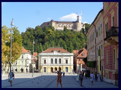 Congress Square towards Ljubljana Castle