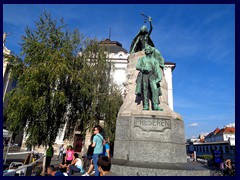 Old Town 024 - Preseren Statue, Preseren Square