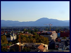 Nebotičnik - Skyscraper and its views 09 - Congress Square, mountains