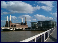 Battersea Power Station from the Thames 2006