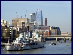 Views from the Thames 01 - HMS Belfast and Blackfriars