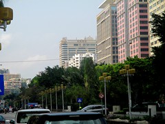 Alameda Dr. Carlos D'Assumpcao is an avenue that passes through the CBD, near the new casinos. It is surrounded by tall modern office buildings and there is a nice park in the middle.