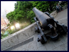 Canons ponting at the skyline, Fortaleza do Monte.