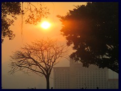 Sunset over Macau, towards Sofitel and China.