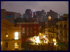 Old Town and modern CBD seen from St Paul's Ruins.